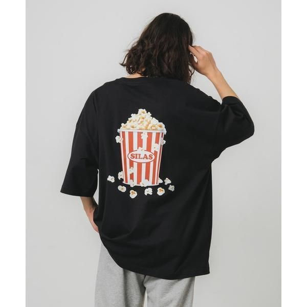 tシャツ Tシャツ silas SILAS サイラス POPCORN PRINT WIDE SS TEE