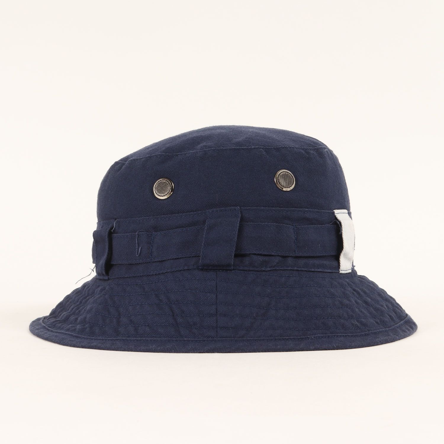 FINESSE フィネス ハット / 90s コットンツイル リバーシブル ジャングルハット / ネイビー ライトブルー 紺 / 90年代 アーカイブ / ブランド 帽子【メンズ】【中古】