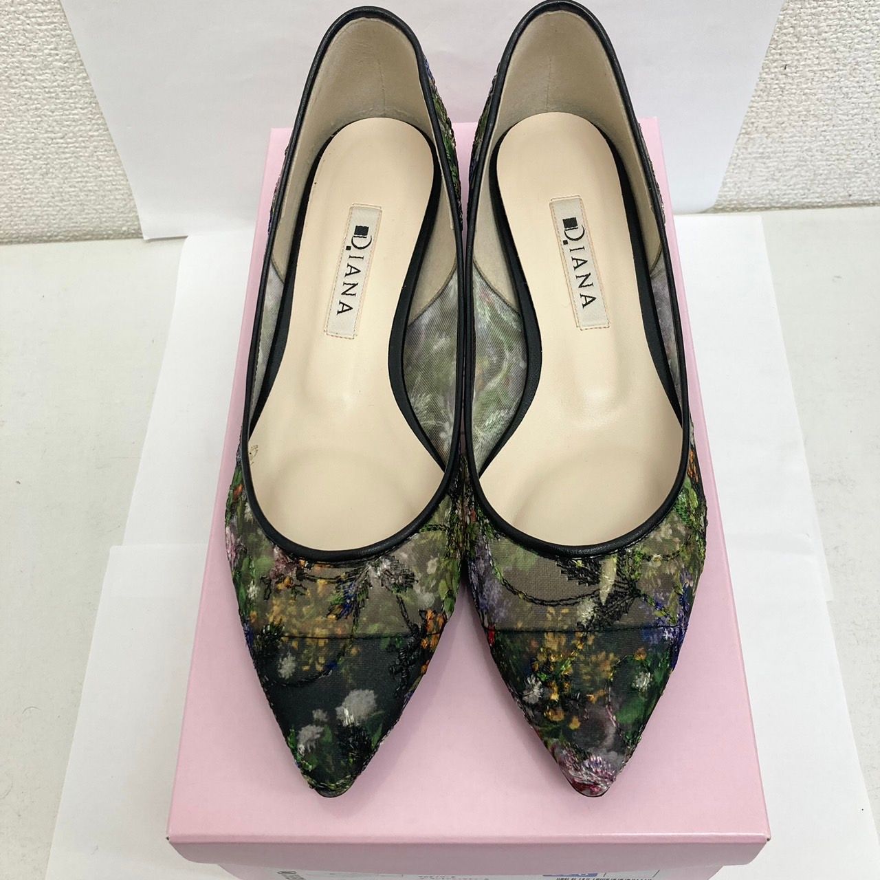 ダイアナ DIANA パンプス 花柄 絵画シリーズ 22㎝ - メルカリ