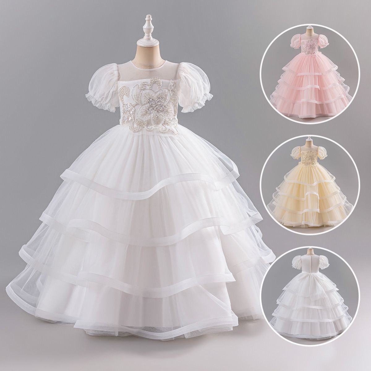 子どもドレス 子供ドレス キッズドレス フォーマルピアノ発表会子どもドレス 発表会 入学式 卒業式 女の子 ロング 子供ドレス 結婚式ドレス 七五三 子供 フォーマルドレス 子供フォーマル 