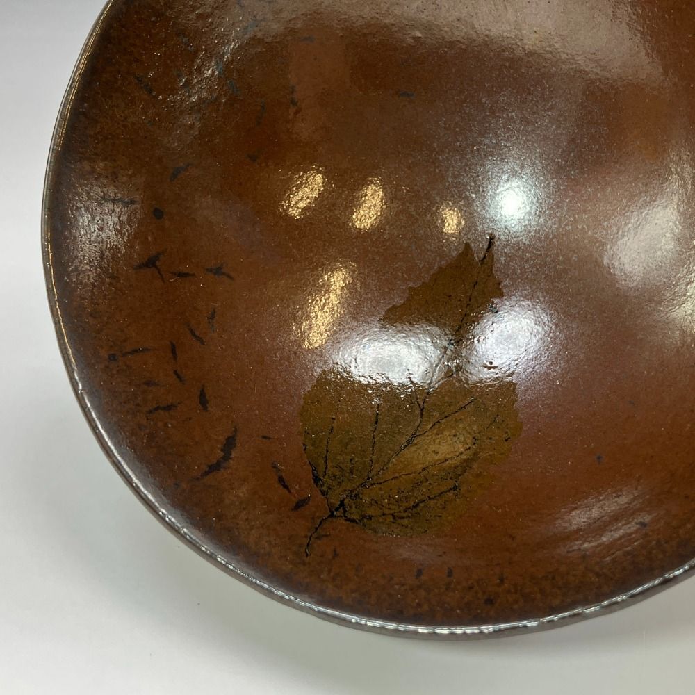 kyoyaki 京焼 木村盛和 造 木ノ葉栗天目茶碗 陶磁器 _ 食器 WWW_NOITHATQUANGTHANH_NET