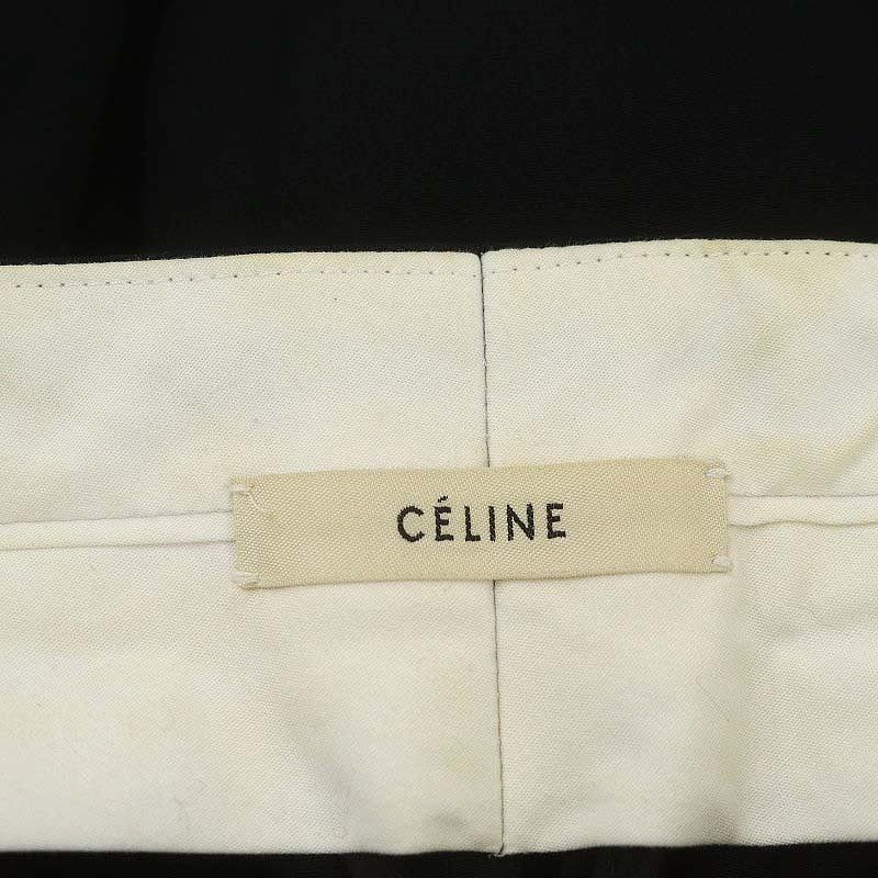 セリーヌ CELINE フィービー期 アセテートシルクワイドパンツ センター  