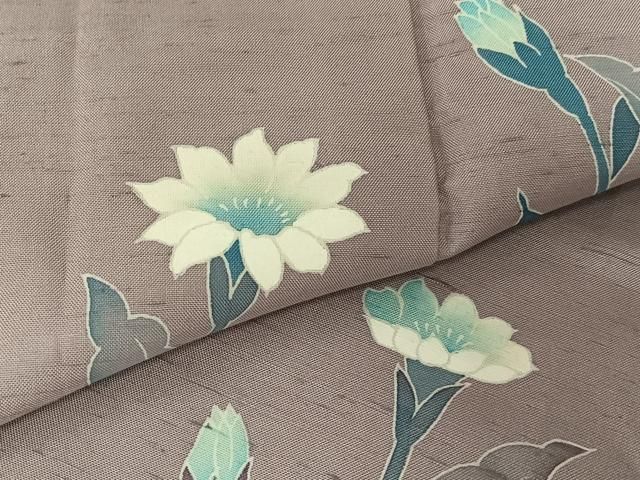 平和屋着物○現代の名工 京友禅 村田道宣 訪問着 紬地 手描き