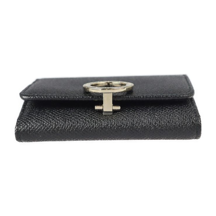 美品　ブルガリ　クリップ　キーホルダー　キーケース　289360　RFID BVLGARI ブルガリ コインケース 289991 レザー ブラック