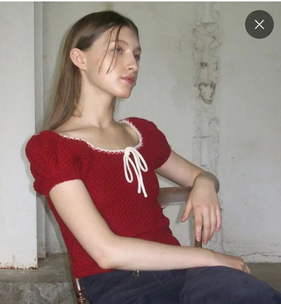 シヌーン 安い パフ ニット 出品