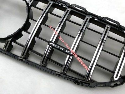 メルセデス ベンツ|Cクラス|W205|前期用|パナメリカーナ|フロントグリル|スタイル|C63仕様|ルック|AMGバッチ付|縦フィン|縦ライン
