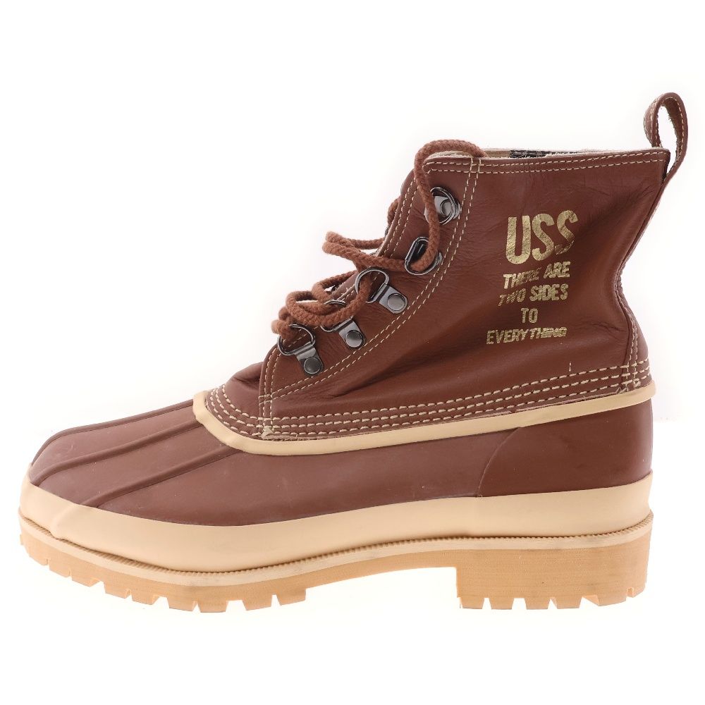 A BATHING APE (アベイシングエイプ) URUSS Duck Boots レインブーツ アーサス ブラウン/ベージュ US8/26cm