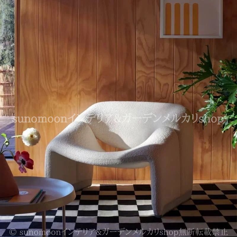 1人掛け ソファー 北欧風 快適 韓国風 デザイン おしゃれ かわいい インテリア 椅子 リラックス チェア 白 ホワイト NEXPOTALLINN_EU