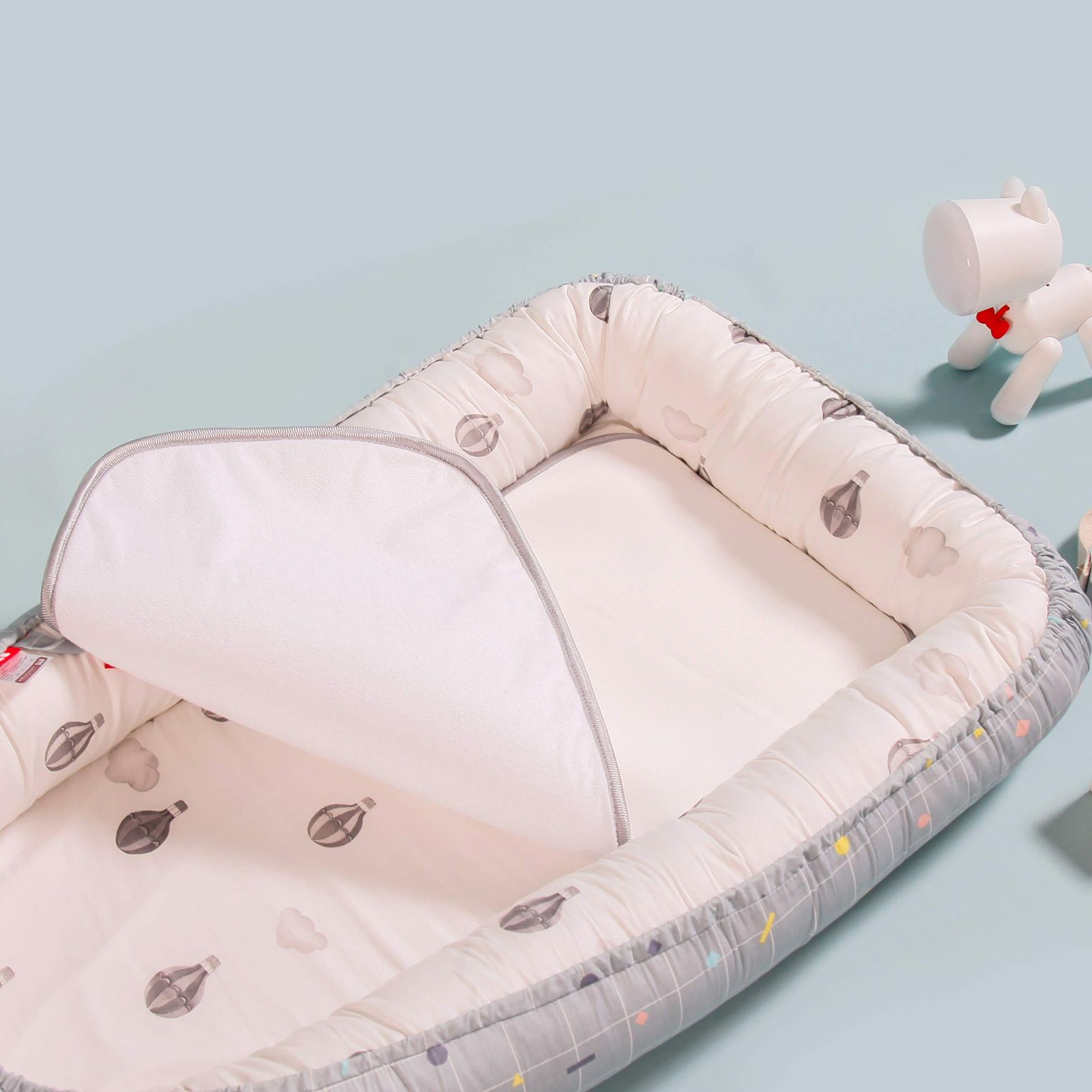 迅速発送】Luddy ベビーベッド 新生児 枕付き ベッドインベッド