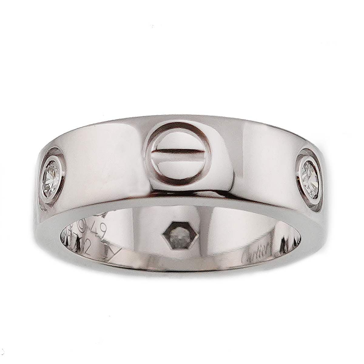 Cartier ラブリング ホワイトゴールド Cartier カルティエ リング ラブリング ホワイトゴールド ハーフ