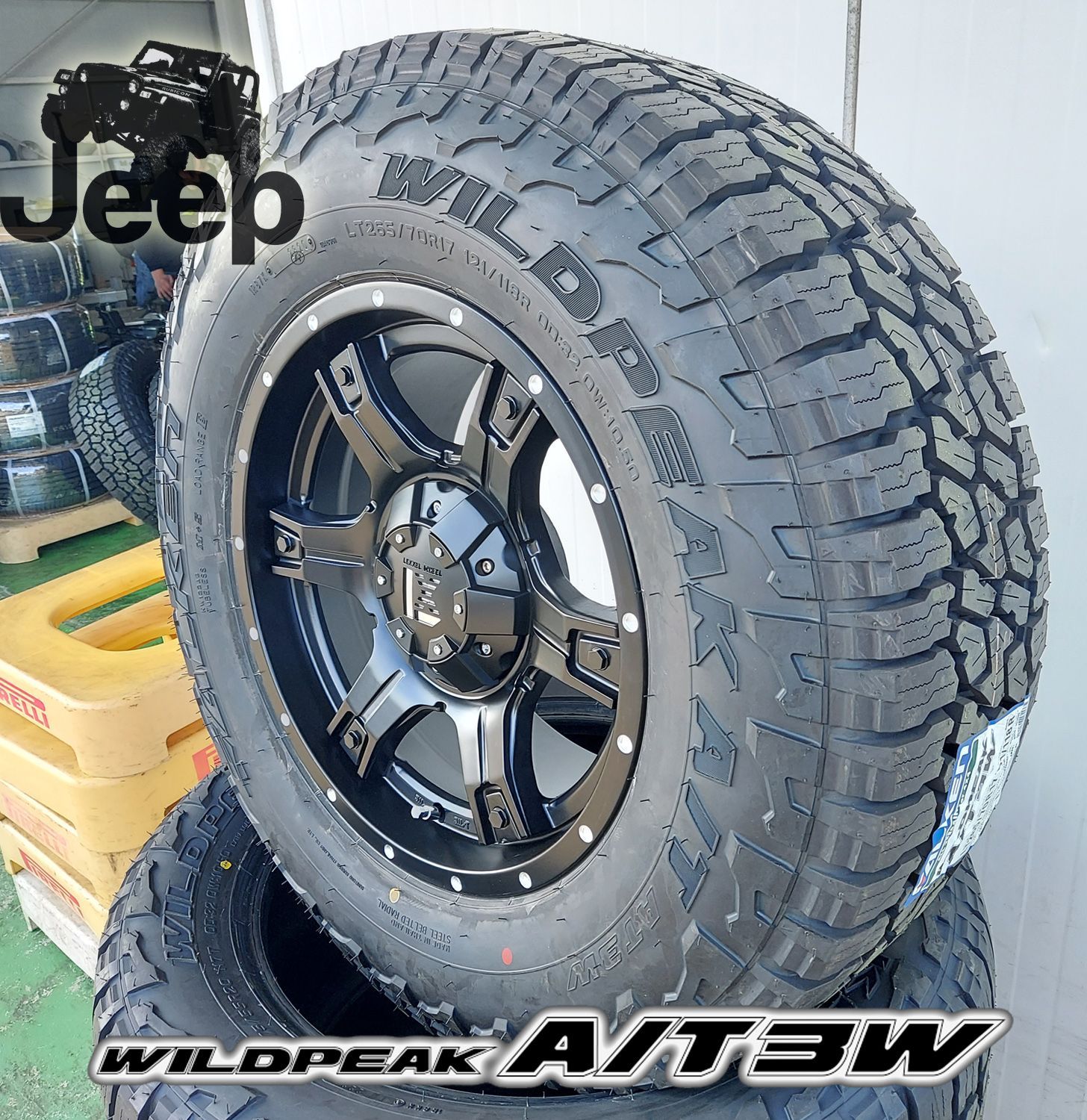 LEXXEL OutLaw JEEP JK JL ラングラー 17インチ ファルケン WILDEPEAK A/T3W 265/65R17 265/70R17