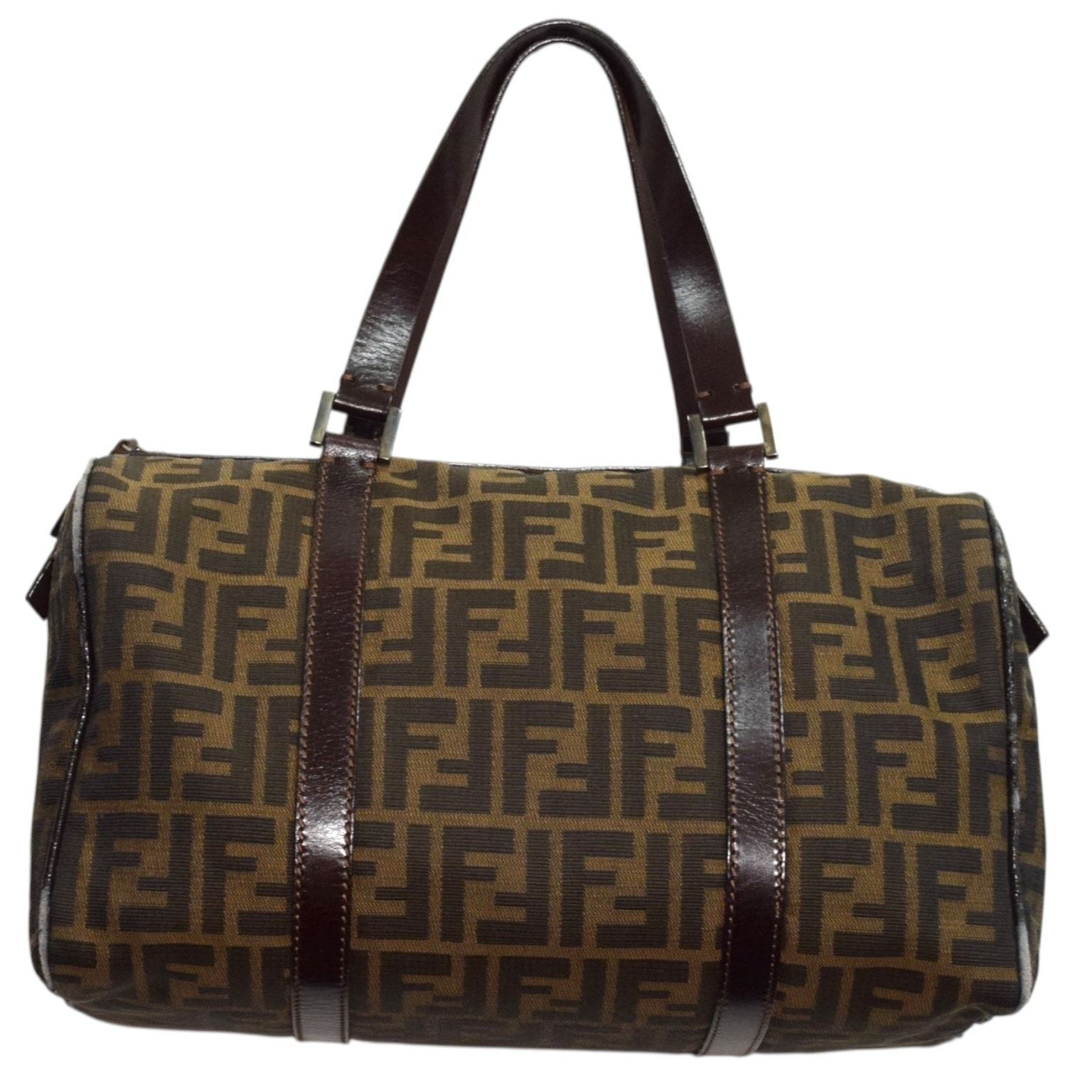 ⑤ FENDI フェンディ ズッカ柄 ミニボストンバッグ ボストン