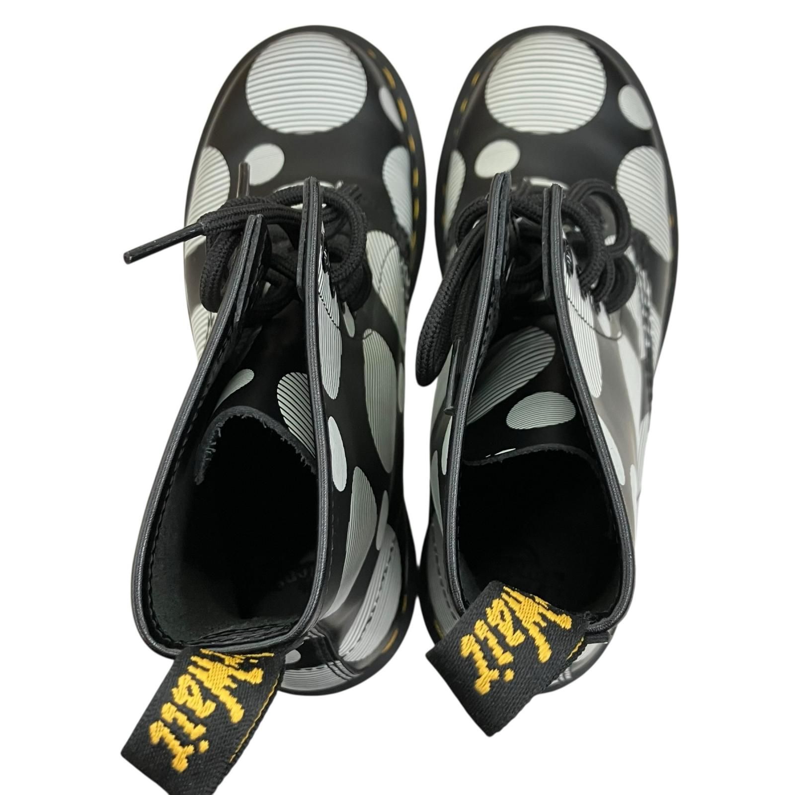 186000 Dr.Martens ドクターマーチン ブーツ ポルカドット 26876 25 黒