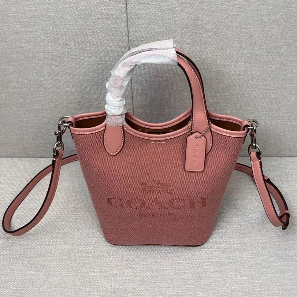 新品 COACH コーチ HANNA バケットバッグ 手持ちクロスボディバッグ 