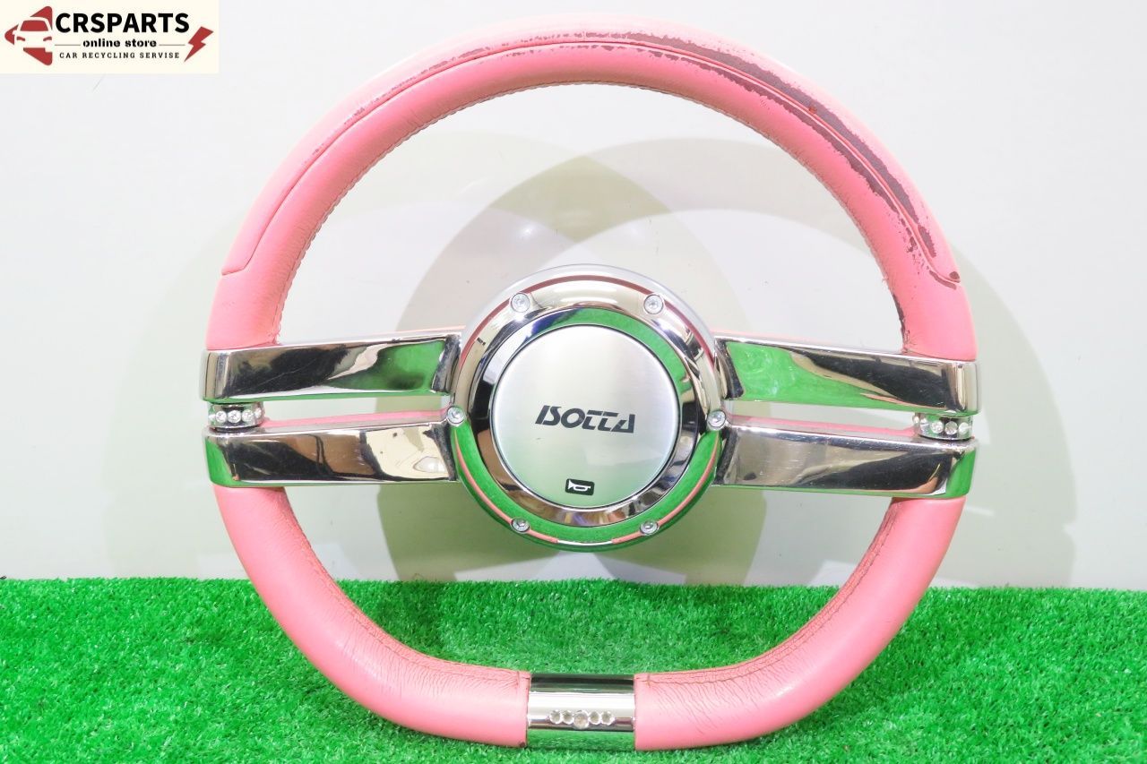 イソット ISOTTO 約34φ ステアリング ハンドル ボス付 ピンク No 13699