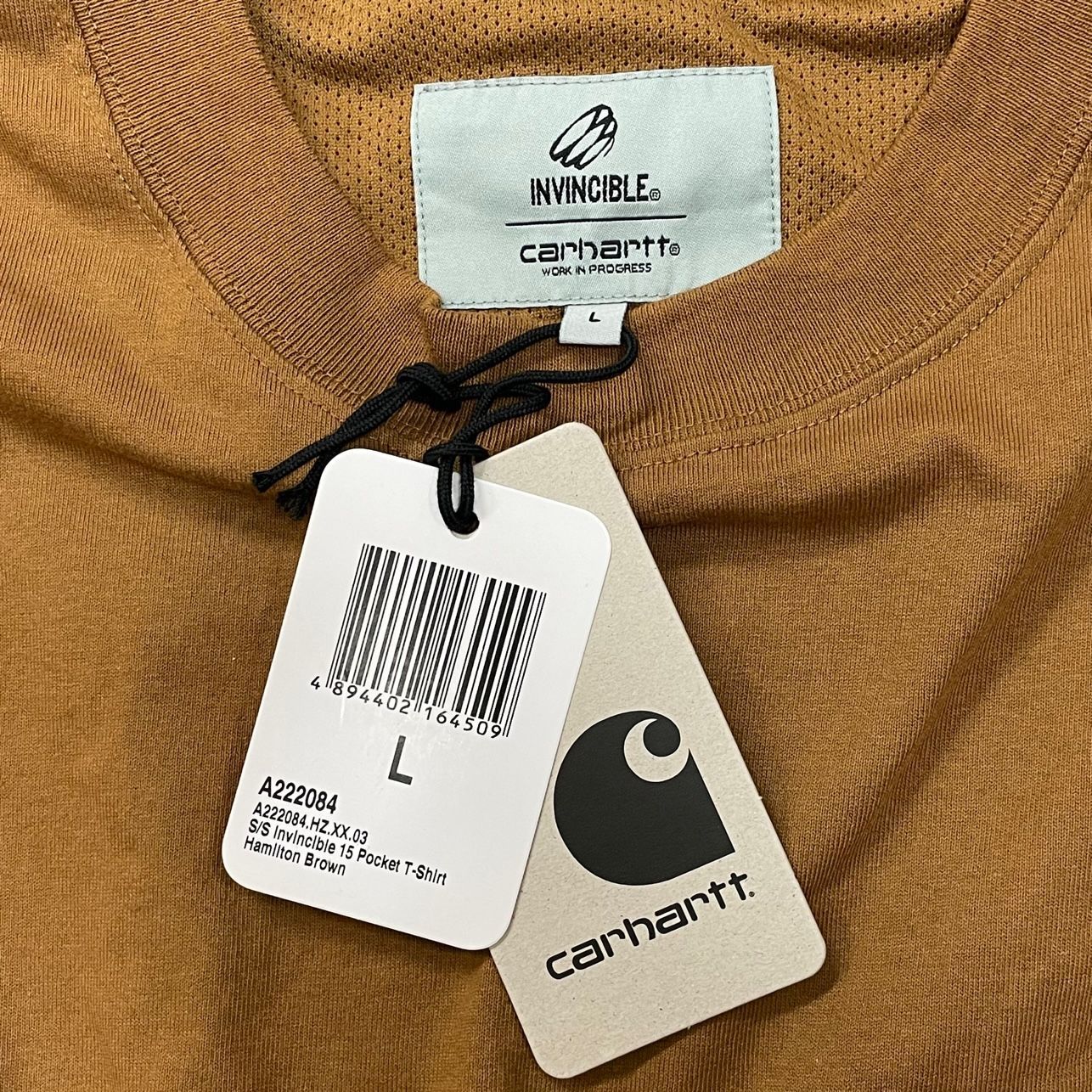 新品 INVINCIBLE × Carhartt WIP 23SS 胸ポケット Tシャツ インヴィン 