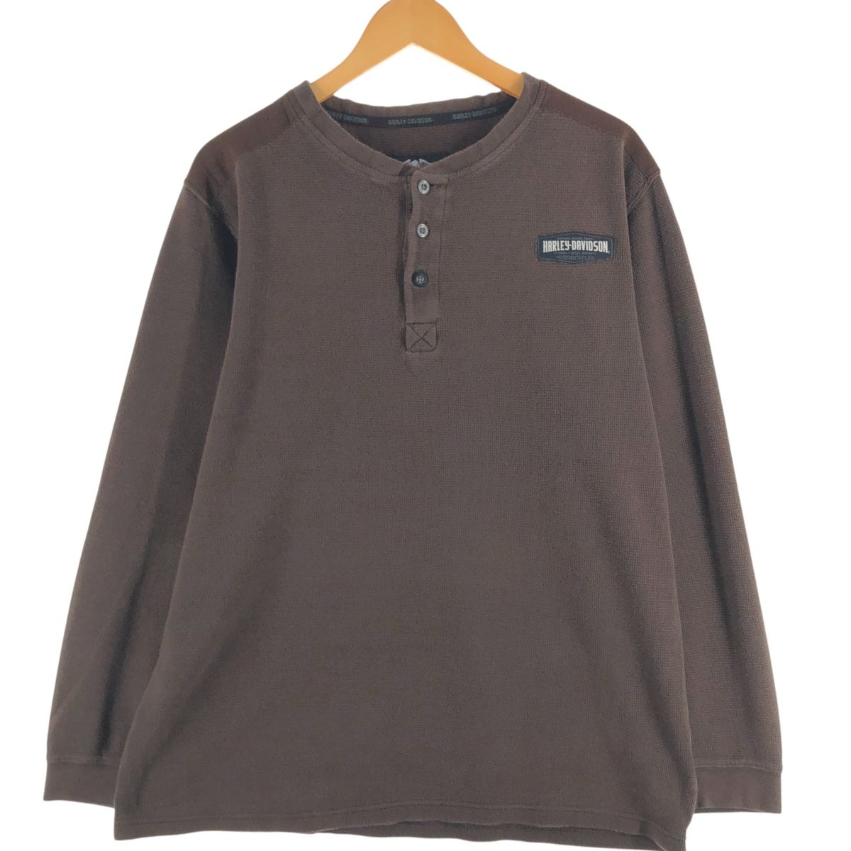 古着 ハーレーダビッドソン Harley-Davidson ヘンリーネック サーマル