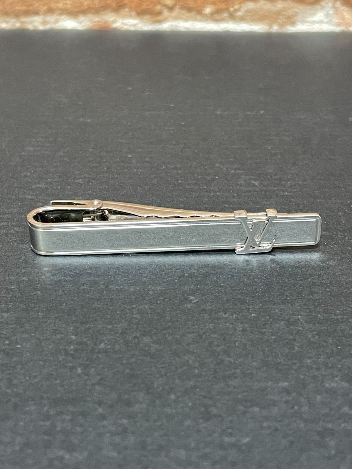 LOUIS VUITTON ルイヴィトン TIE CLIP ネクタイピン ネクタイピン LV ロゴ M61981 シルバー _84