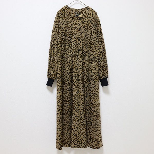 レリアン Leilian 総柄 ワンピース ロング丈 美品 日本製 Leilian #snc レリアン ワンピース 半袖 ロング丈 総柄 重ね着風