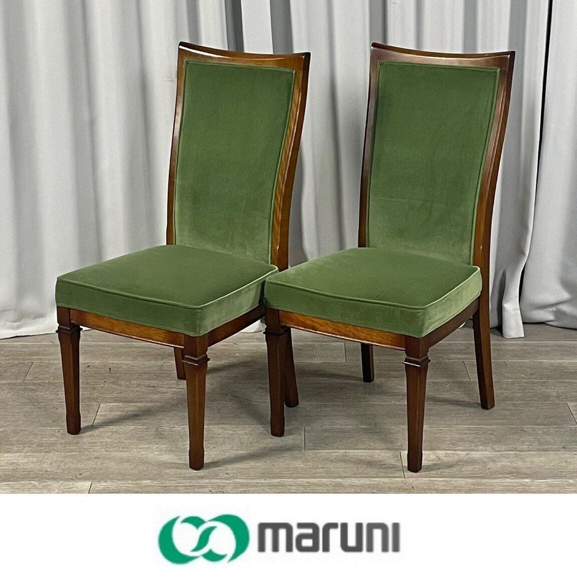 ②カリモク karimoku アームチェア　ヴィンテージチェア　2脚セット　GZ ①カリモク karimoku アームチェア ヴィンテージチェア 2脚セット GZ