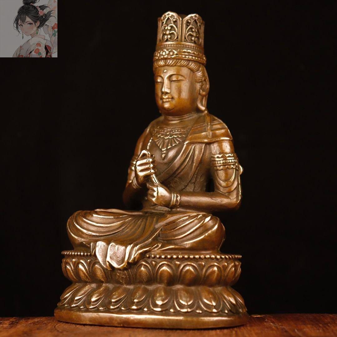 如来様仏像  仏教美術  仏像  銅製  工芸品 美術品 置物 銅製 大日如来仏像 置物 仏堂 装飾品 工芸品 美術品 置物 - メルカリ