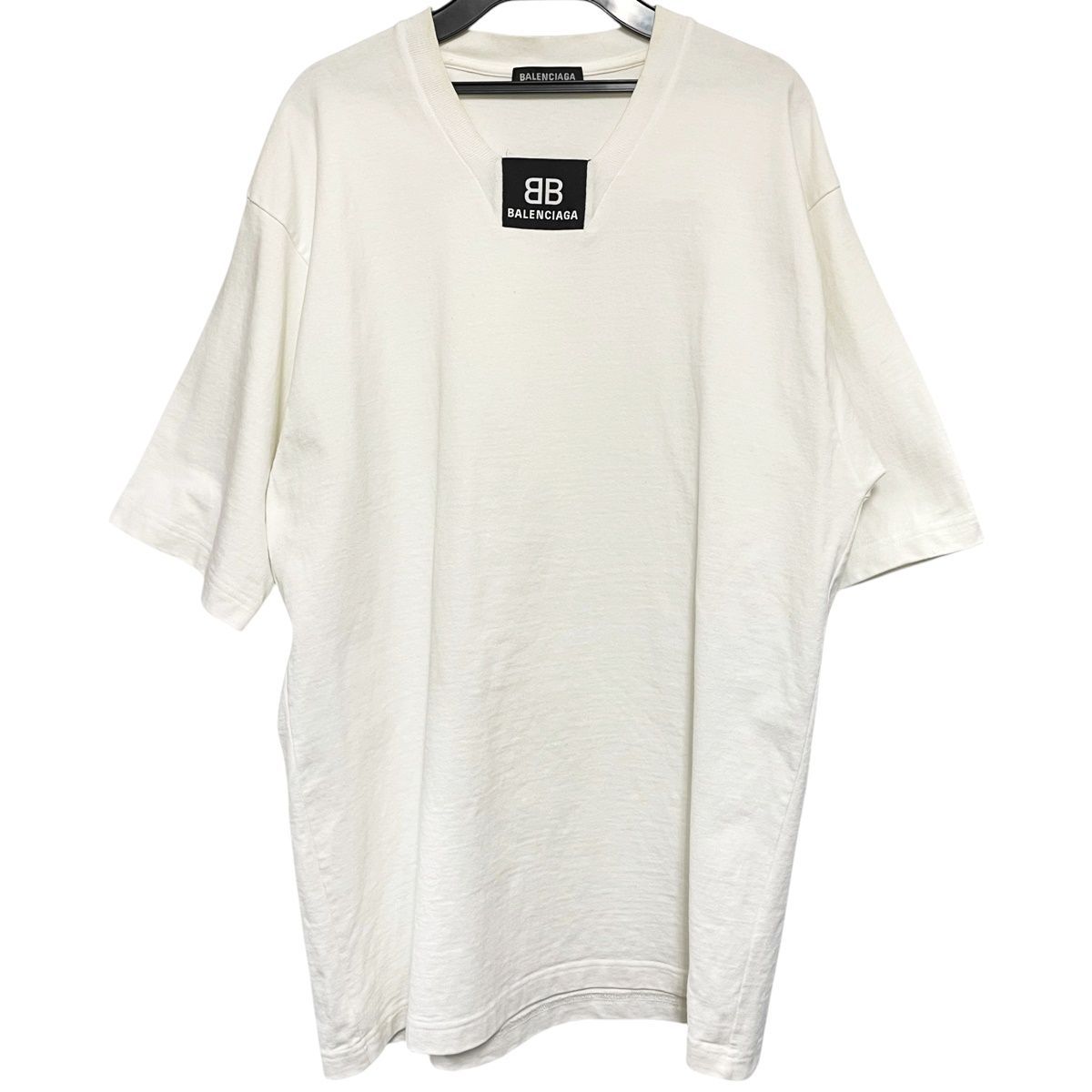 中古】 BALENCIAGA バレンシアガ BBロゴ Tシャツ 620975 XSサイズ