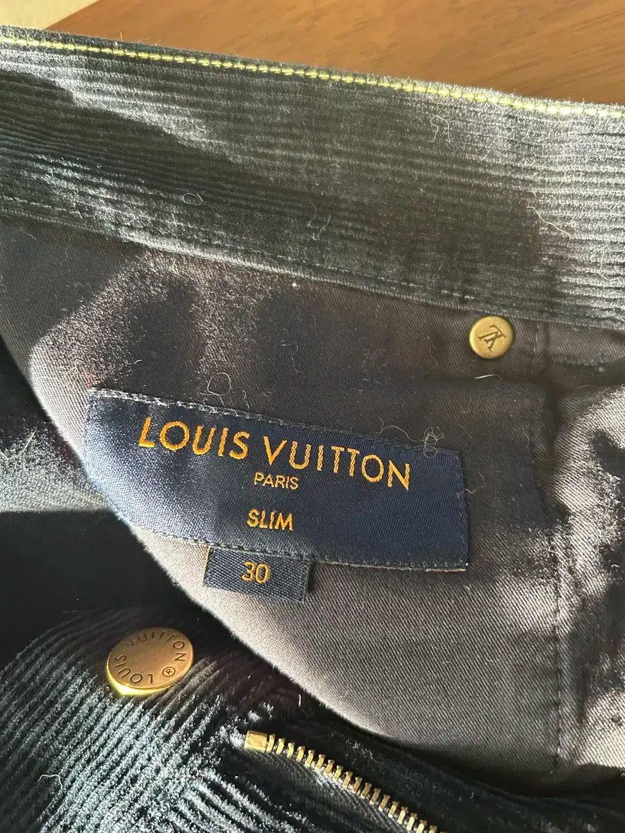  ルイヴィトン コーデュロイ ズボン 30 ネイビー ブラック感じ チノパン パンツ