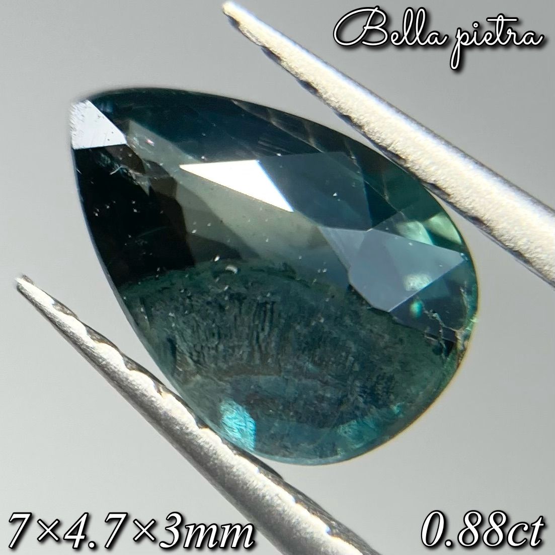 0.88ct☆非加熱☆天然バイカラーサファイア アフリカ産 グリーン