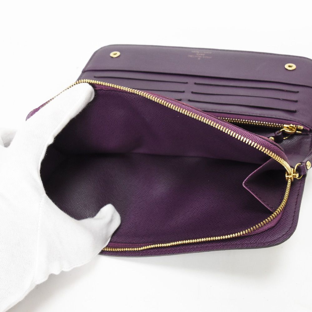 ルイヴィトン モノグラム ポルトフォイユ アンソリット M66568 パープル ABランク】LOUIS VUITTON ルイ ヴィトン M66568 モノグラム ポルト