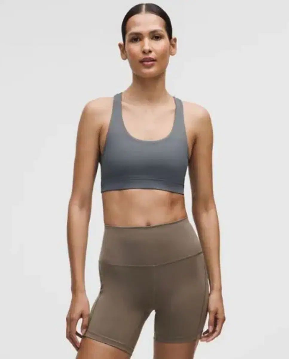 lululemon ルルレモン 元気づける メッシュ ロゴ スポーツブラ