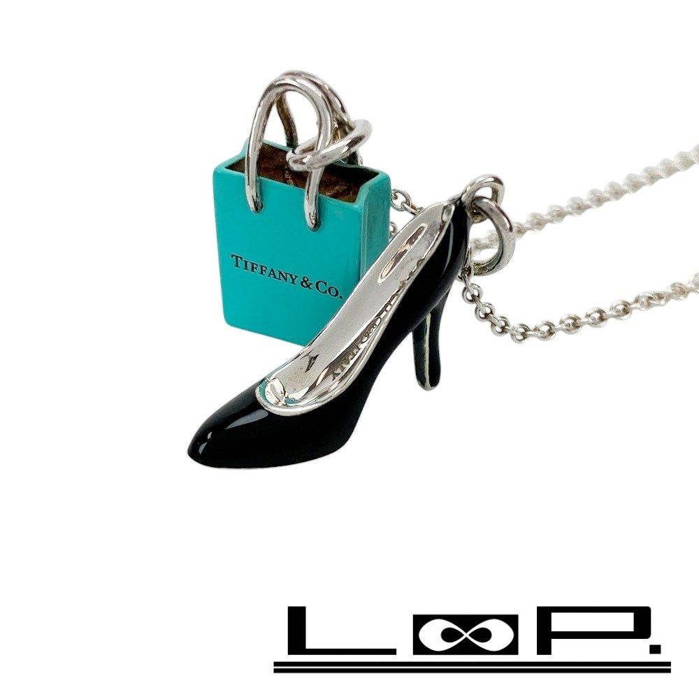箱 袋 ティファニー TIFFANY 925 シルバー ネックレス アクセサリー TIFFANY&Co. 極 美品 箱 袋付き ティファニー カデナ ロック