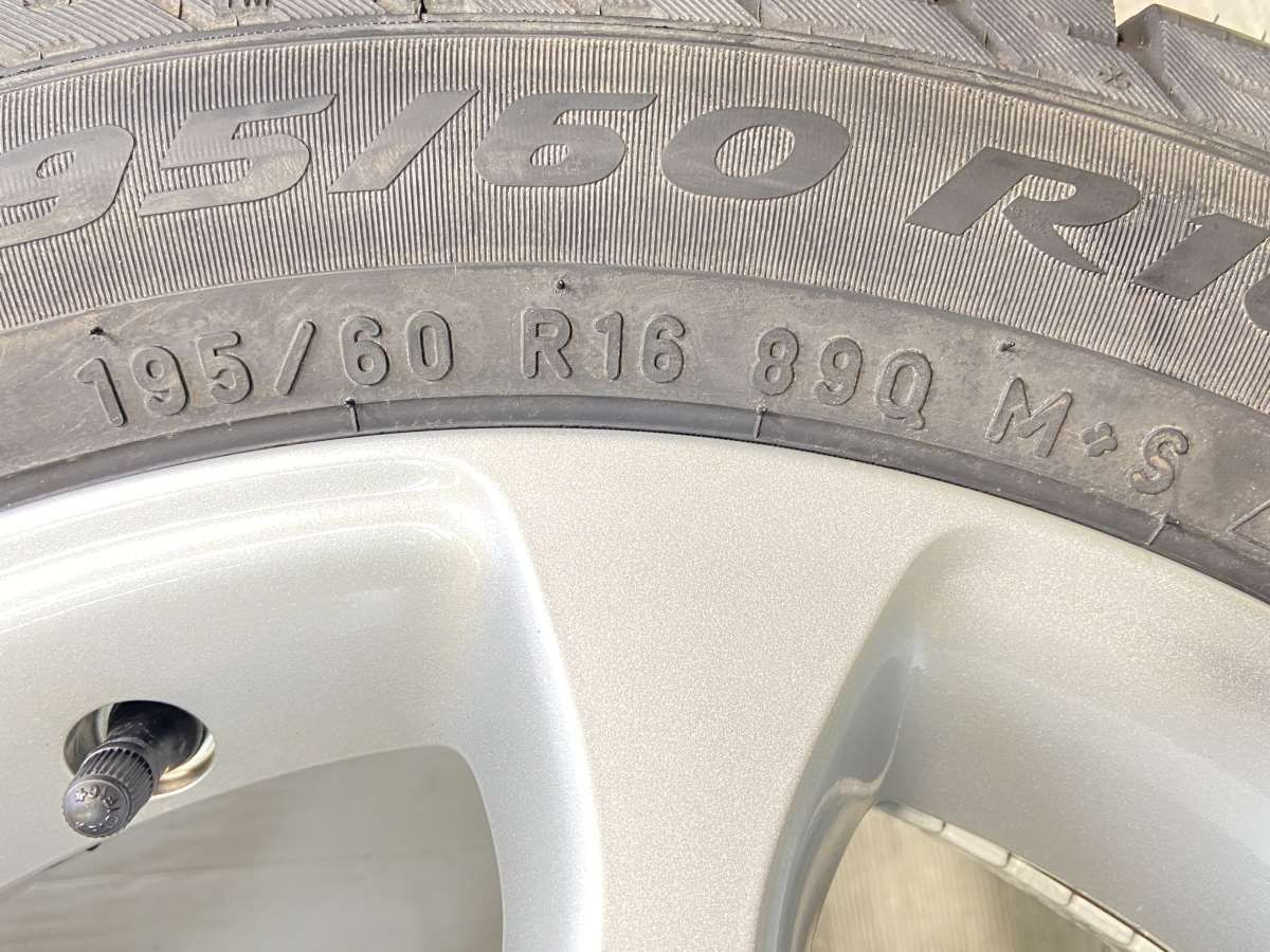 195/60R16 ピレリ アイスアシンメトリコ 日産純正 16x6.0 42 100-4穴 