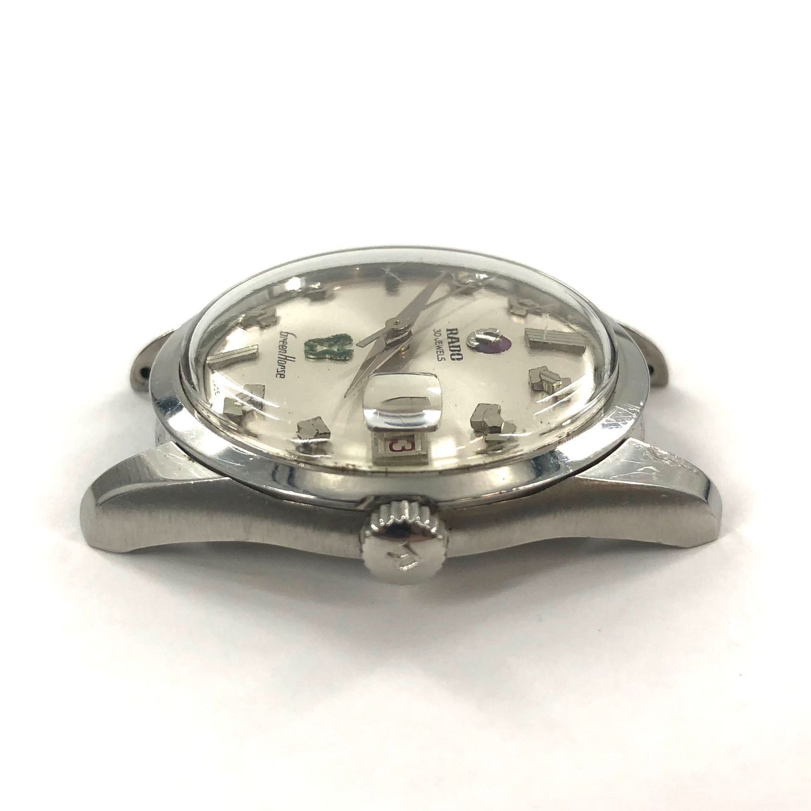 RADO ラドー グリーンホース 30石 11657 SS/AT シルバー文字盤 