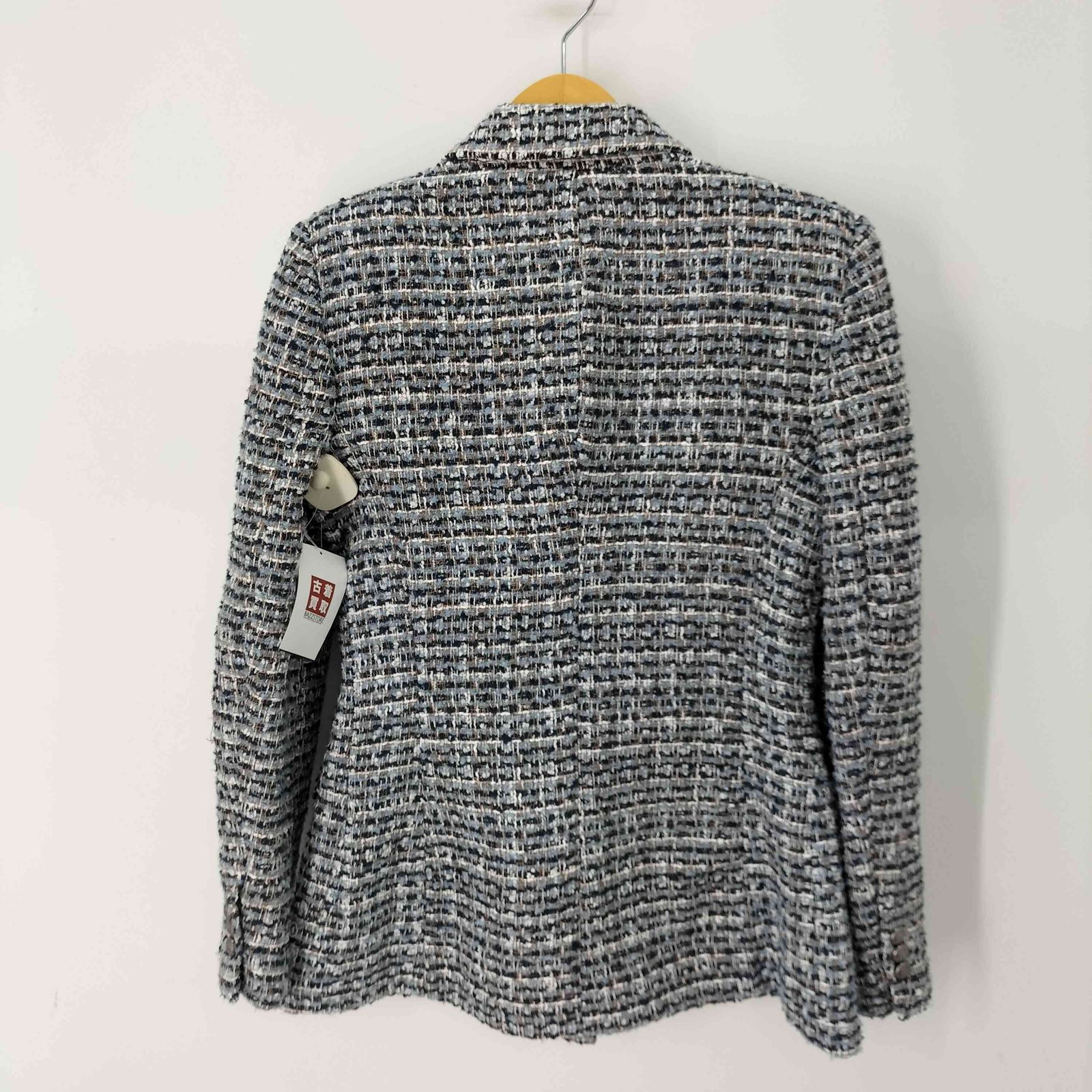 ザラ ZARA テクスチャー素材ダブルブレストブレザー レディース