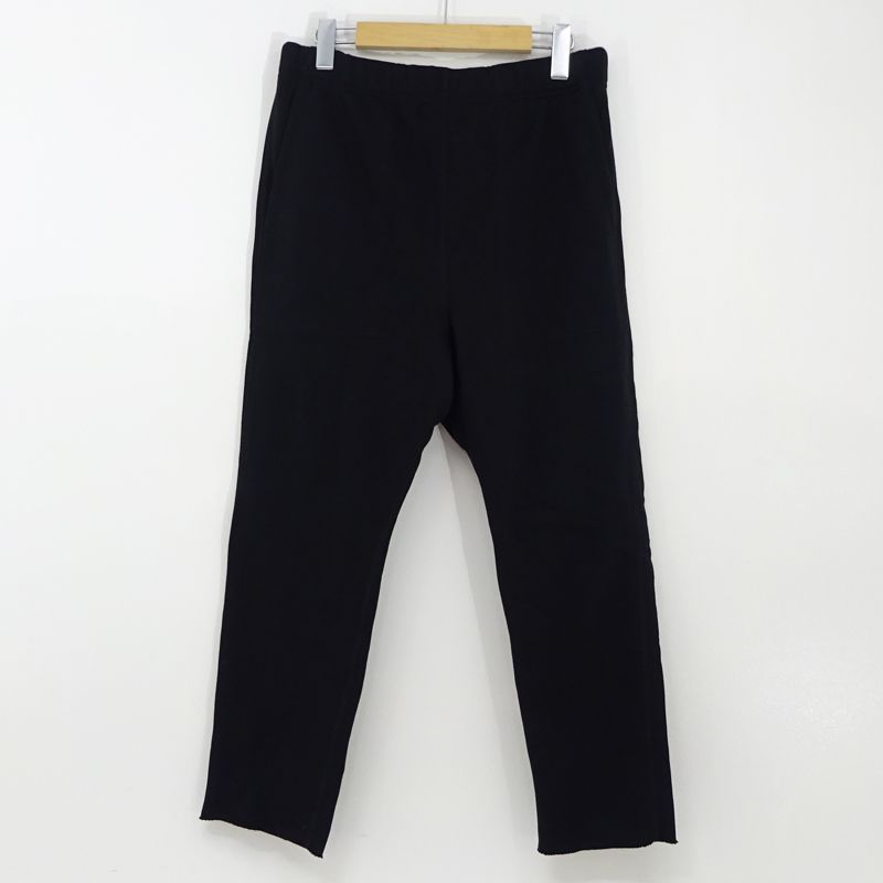 【三重店】L'Appartement｜アパルトモン Sarrouel Sweat Pants スウェットパンツ ブラック 24030560910110 サイズ:38【110-A719】