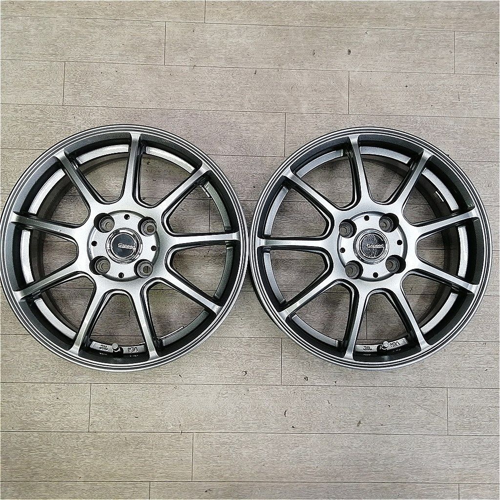 社外アルミ2本セット HOT STUFF G.speed 15x5.5J+43 100 4H - メルカリ