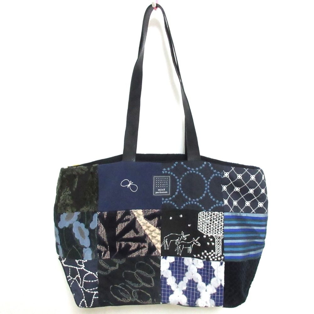美品 mina perhonen ミナペルホネン piece bag 刺繍 ピース