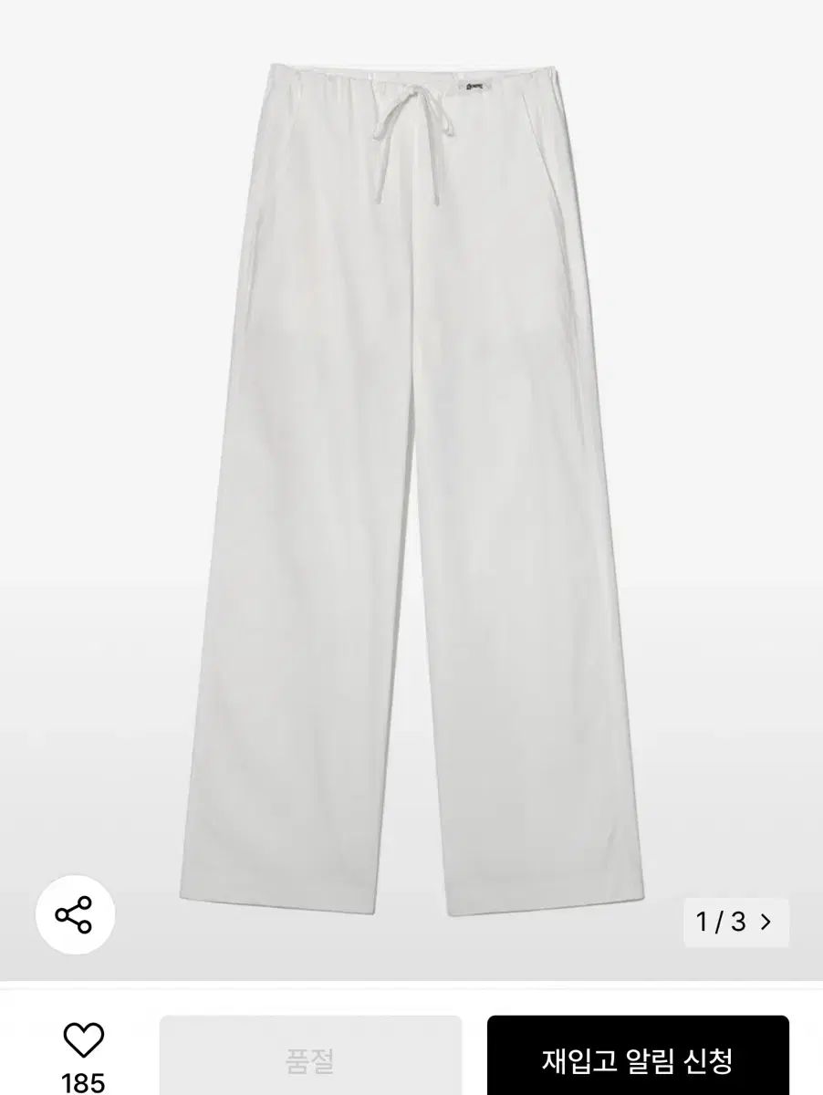 GLOWNY グロウニー ウィルシャー コットンパンツ WILSHIRE COTTON PANTS