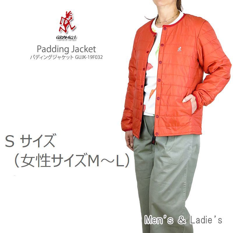 GRAMICCI（グラミチ）PADDING JACKET GUJK-19F032 ブラウン系 ■メンズ M ユニセックスモデル ■中綿 パディング ノーカラージャケット GRAMICCI 【20%OFF!】GRAMICCI グラミチ GUJK-19F032 PADDING