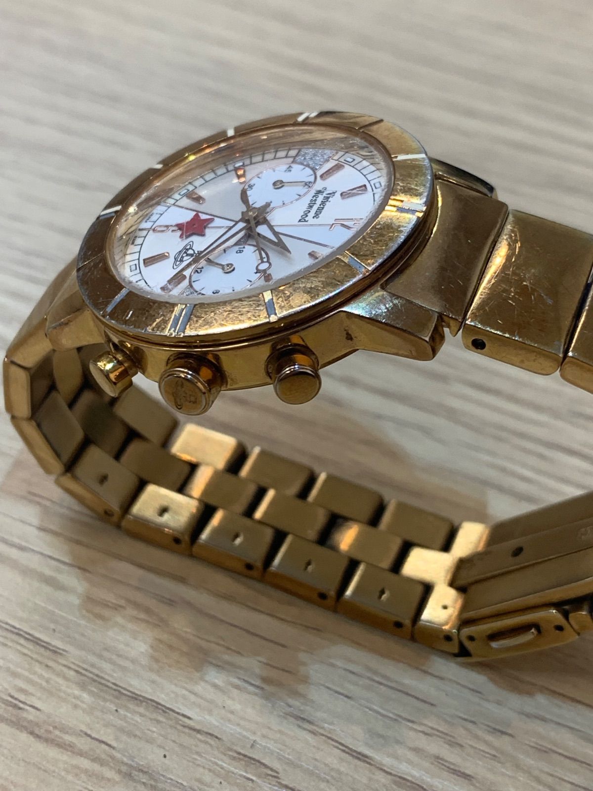 vivienne ヴィヴィアン 腕時計 ゴールド クロノグラフ