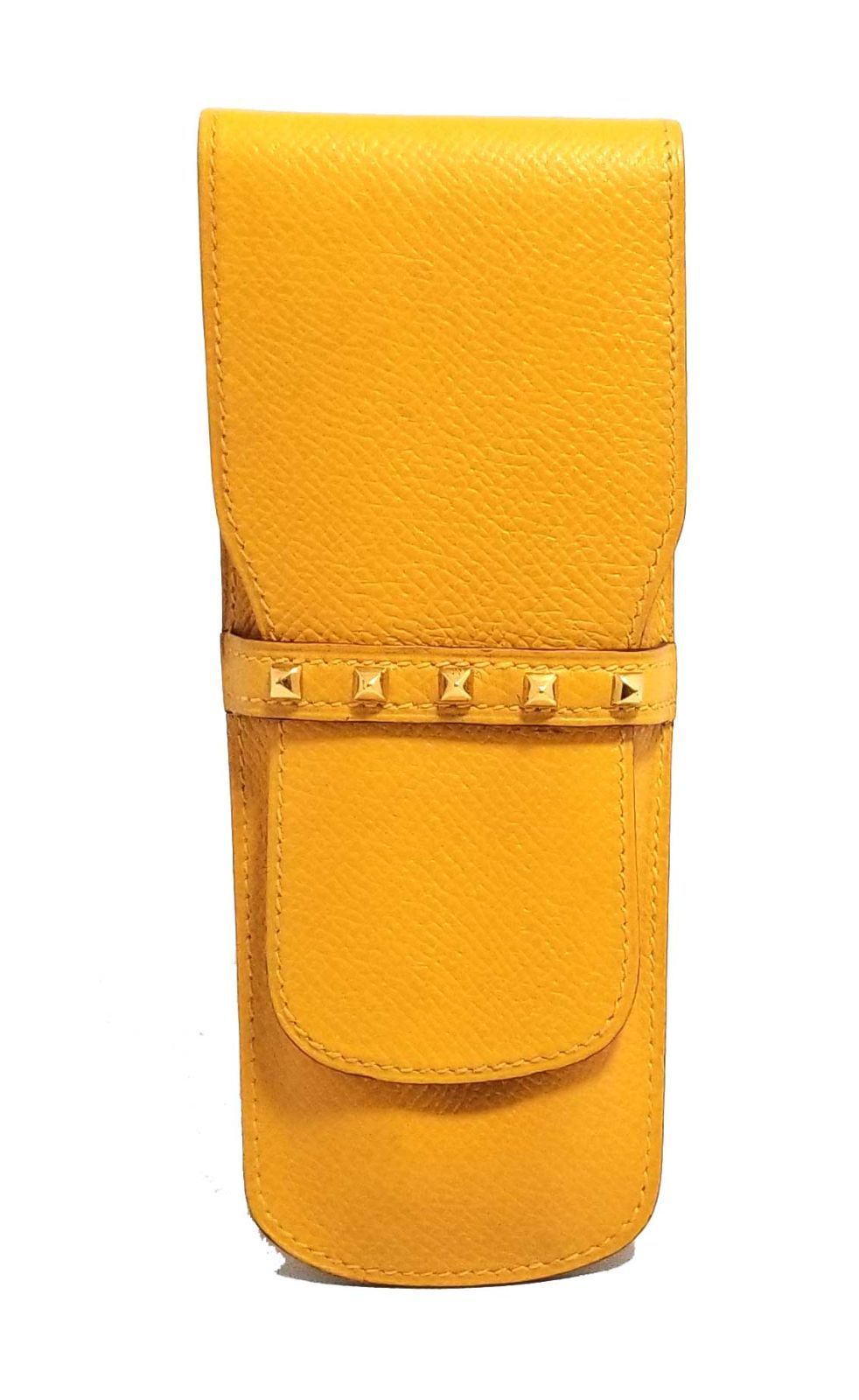 エルメス ヴィンテージ クシュベルレザー バイカラー ペンケース 2本