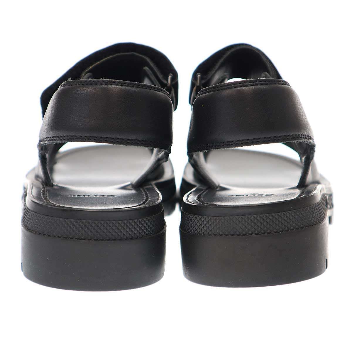 CELINE セリーヌ バルキー サンダル ブラック 厚底 レザー ラバー 夏