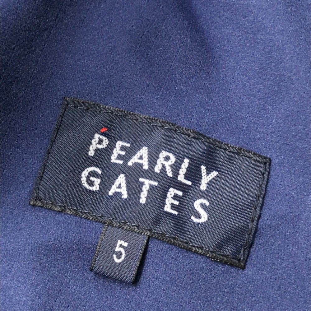 パーリーゲイツニット切替ゴルフウェアネイビー5サイズ