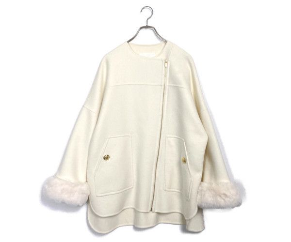 定価6.6万　完売品　グレースコンチネンタル　ダイアグラム　リバーカフスポンチョ 定価6.6万 完売品 グレースコンチネンタル ダイアグラム リバー
