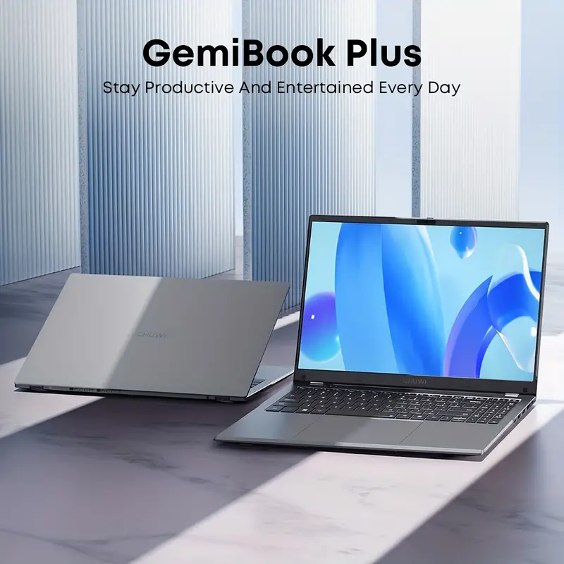 CHUWI GemiBook Plus ノートパソコン 39.62cm、16GB DDR5 512GB SSD、第12世代 Intel N100 (最大3.4GHz)、1920*1080 FHD IPS ディスプレイ、WiFi 6、1TB SSD 拡張