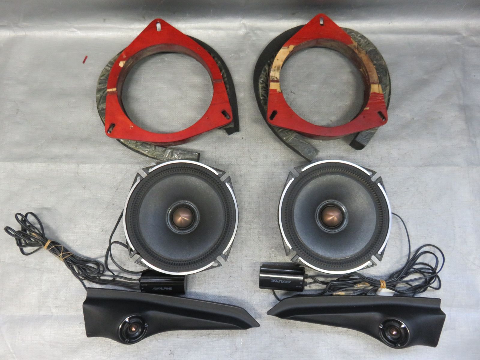 【アルパイン】50エスティマ　スピーカーシステムDDL-R170S ☆STD6323/エスティマ50系社外スピーカー人気 ALPINE アルパイン