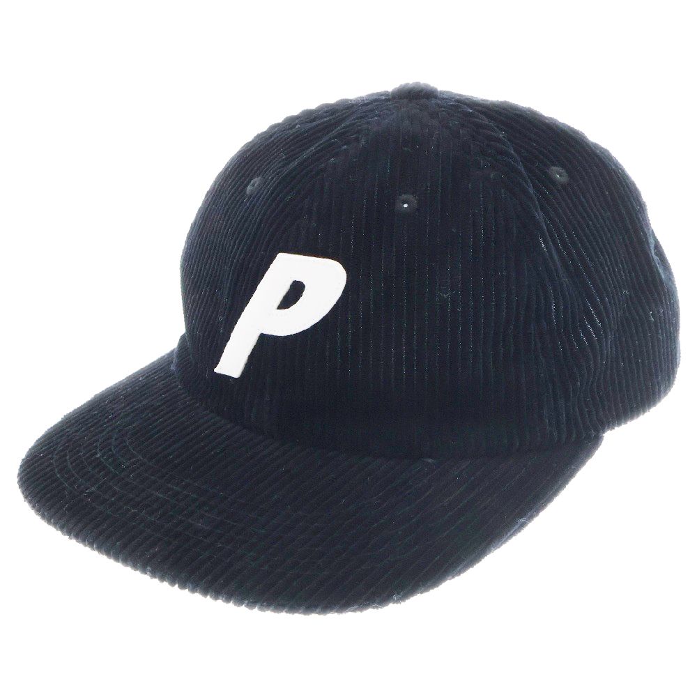 Palace skateboards コーデュロイキャップ ブラック Palace Skateboards (パレススケートボーズ) ロゴパッチ付き