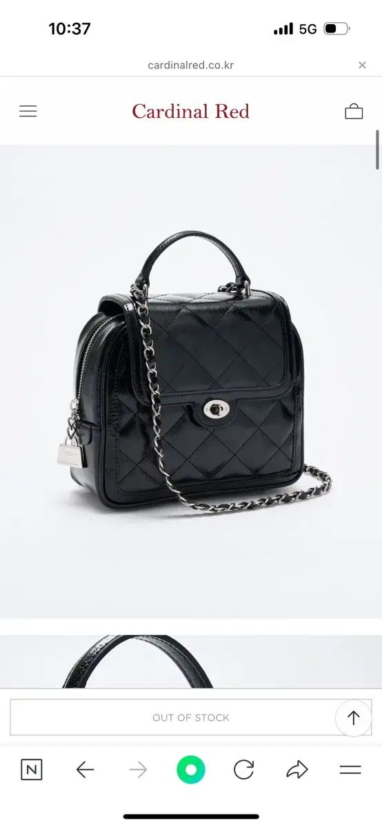 Cardinal Red カーディナルレッド チュアートバッグ ブラック To ー art BAG