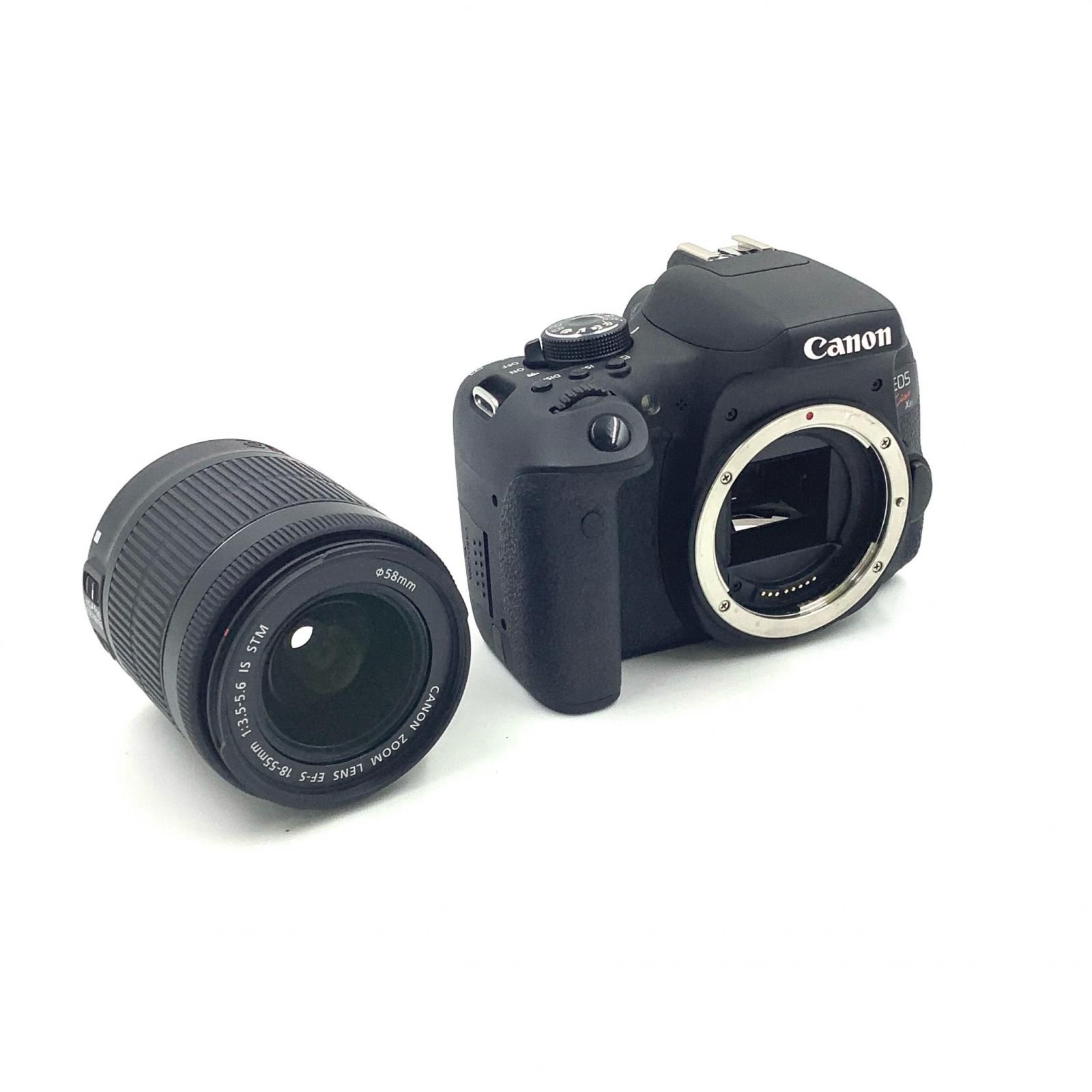 Canon デジタル一眼 EOS Kiss X8i EF-S18-55 IS STM レンズキット ブラック 動作 済 全額返金保証 最速発送