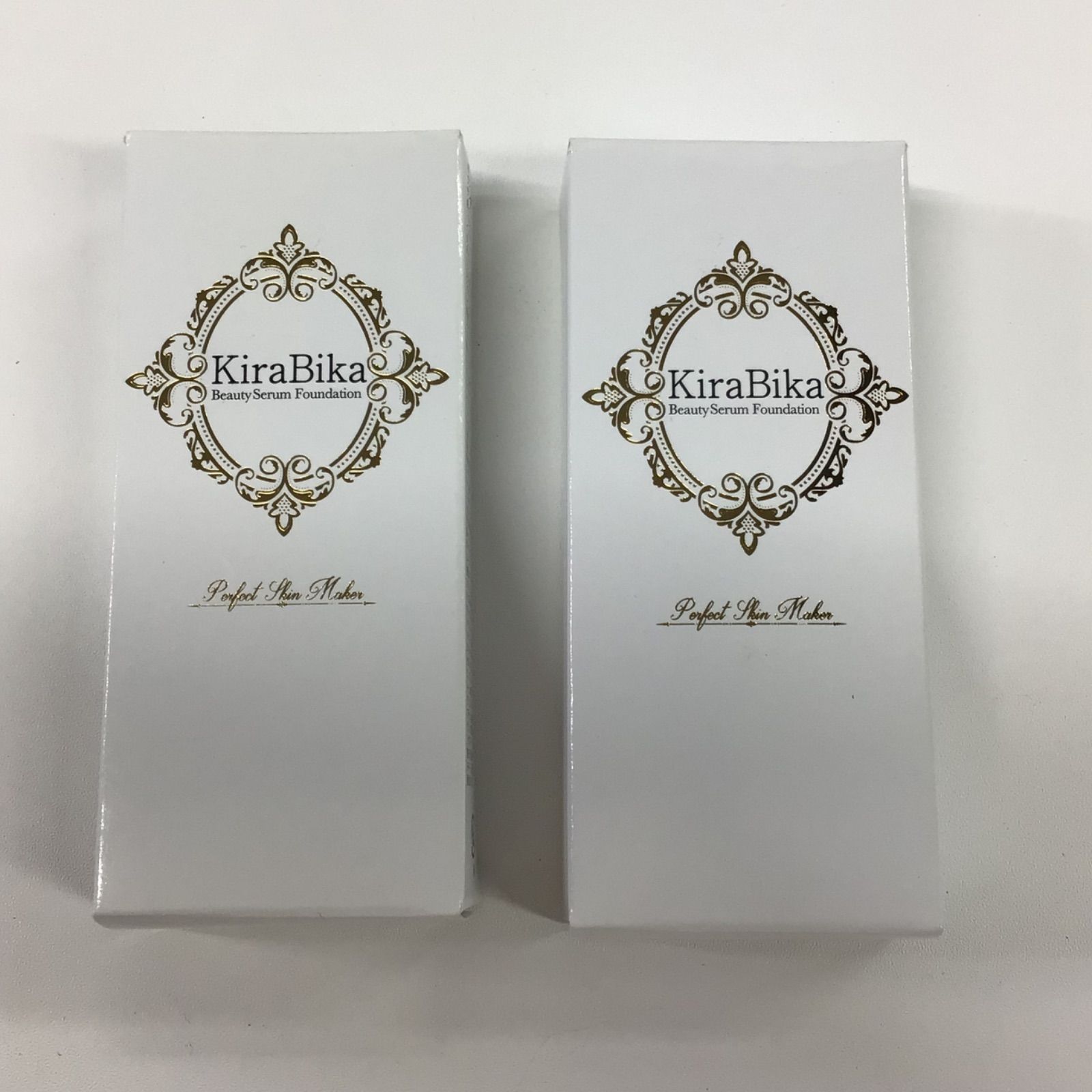 G1117 K KiraBika きらびか ビューティーセラムファンデーションS 美容液ファンデーション ライトオークル 26g 計2点セット